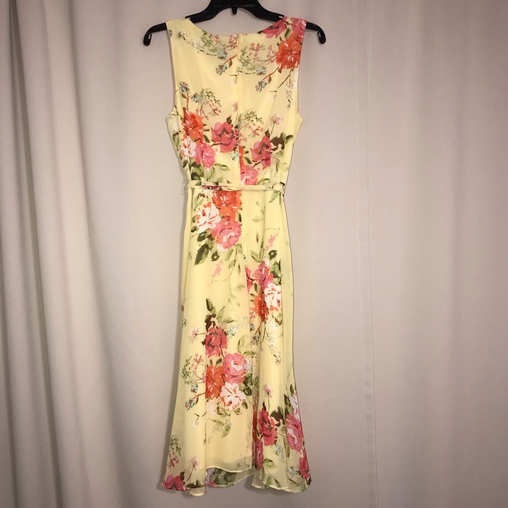 Yellow summer dress - size 4 - Picture 2 of 4